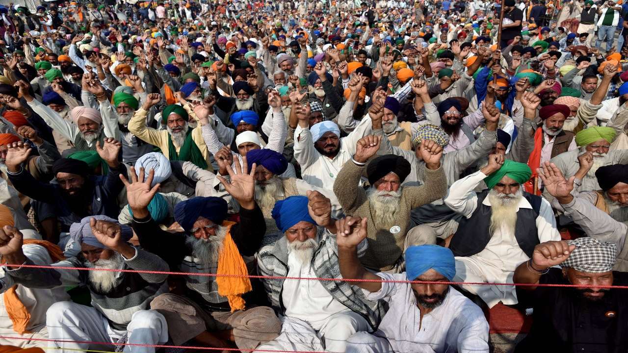 Farmers protest