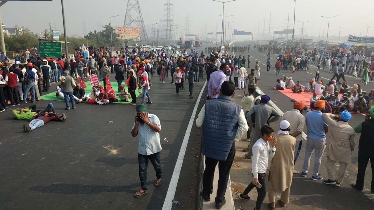 Farmers protest