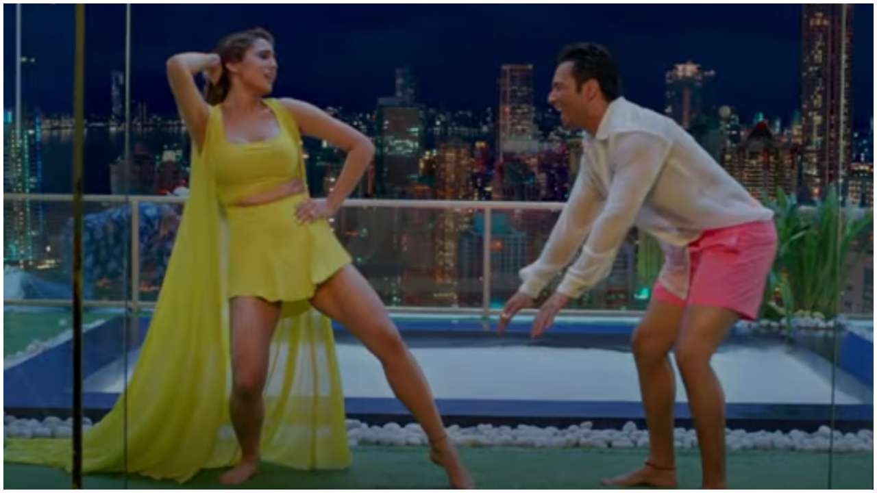 Coolie No 1 Song Husnn Hai Suhaana Varun Dhawan Sara Ali Khan Try To Recreate Govinda Karisma Kapoor S Magic