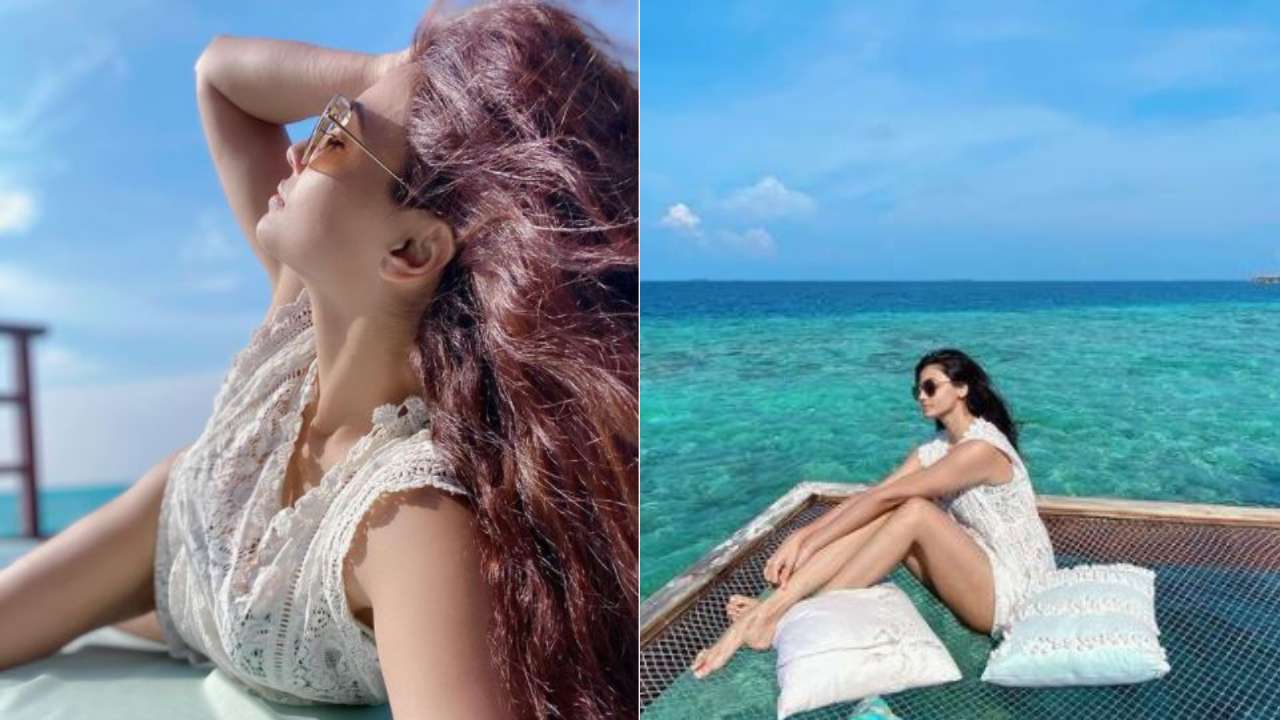 Daisy Shah soaking in the Maldivian sun