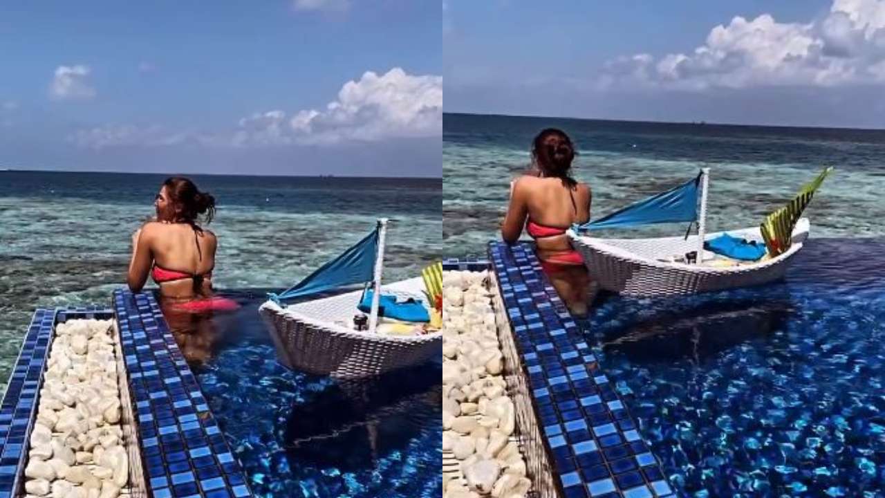 Daisy Shah enjoys stunning Maldivian view