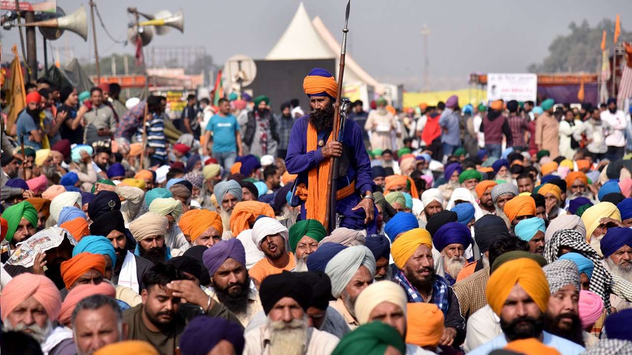 Farmers protest