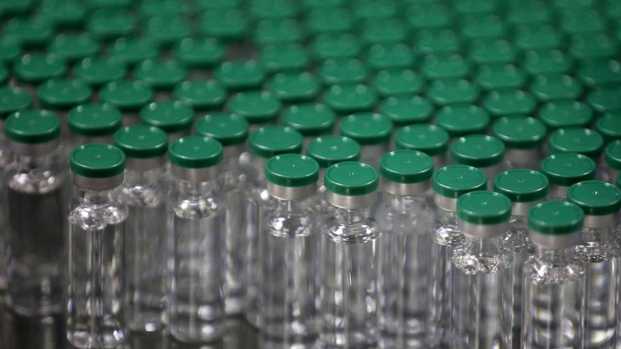 Astrazeneca vials seen ready for production. Astrazeneca vials seen ready for production.