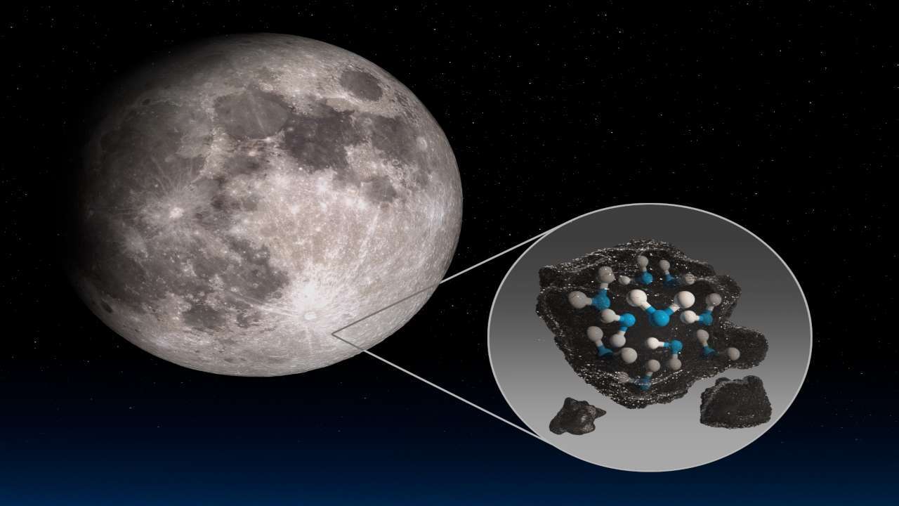 Nasa discovers water on Moon's crater visible from Earth