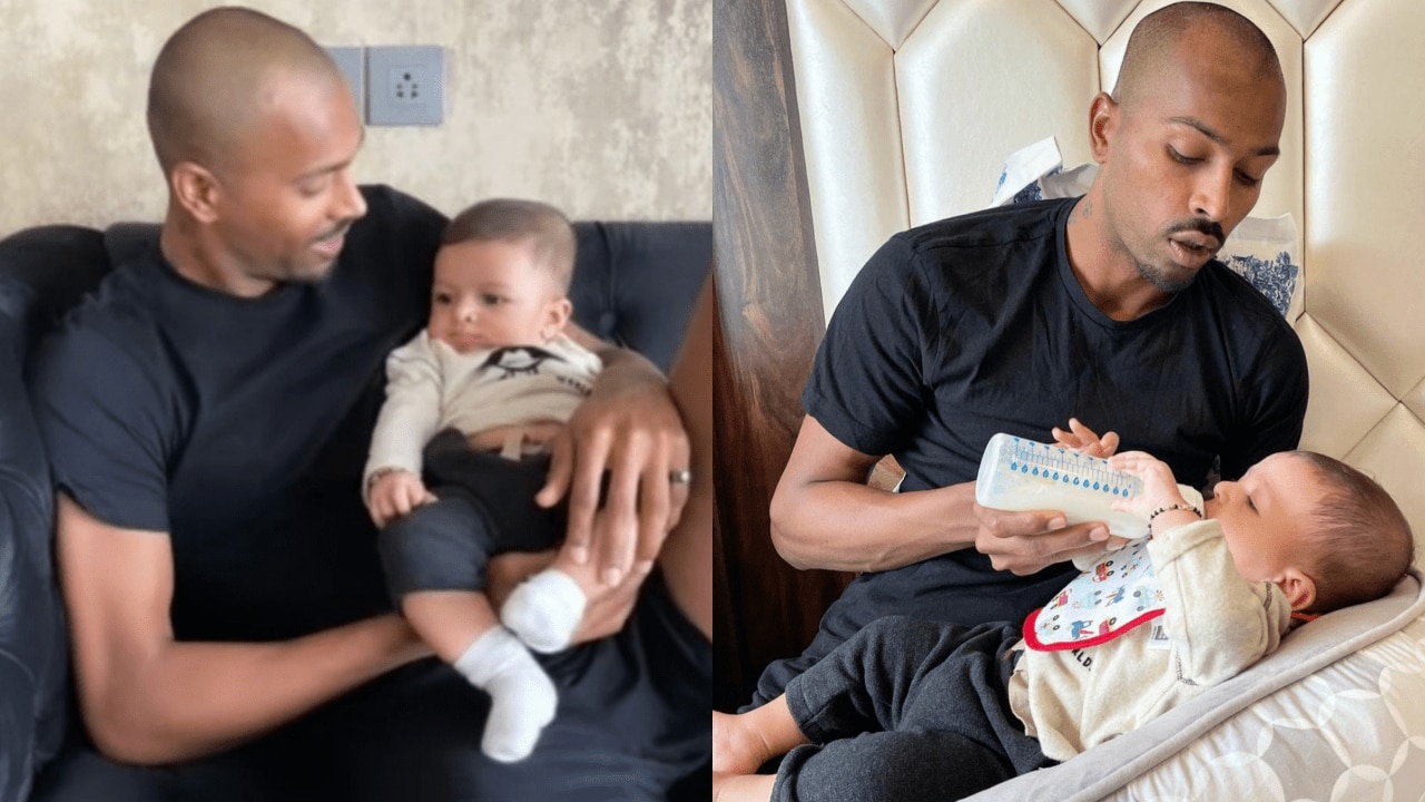 National Duty To Father Duty Hardik Pandya Back With His Son Agastya 'hardik pandya and natasa stankovic are expecting a baby'. hardik pandya back with his son agastya