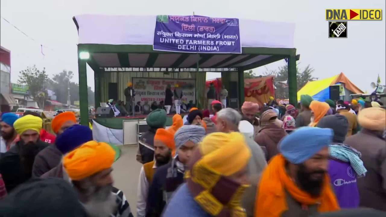 Farmer leaders sit on hunger strike at singhu border