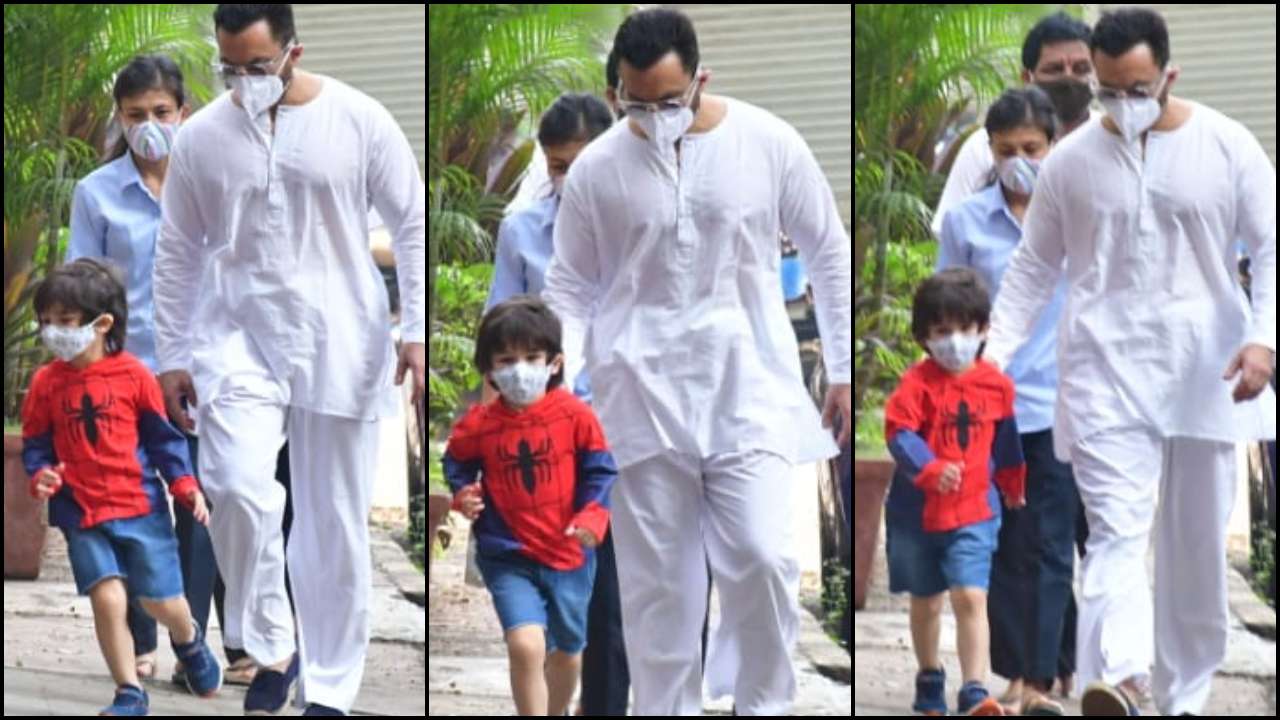 The other day, Saif Ali Khan and Taimur Ali Khan went for a stroll