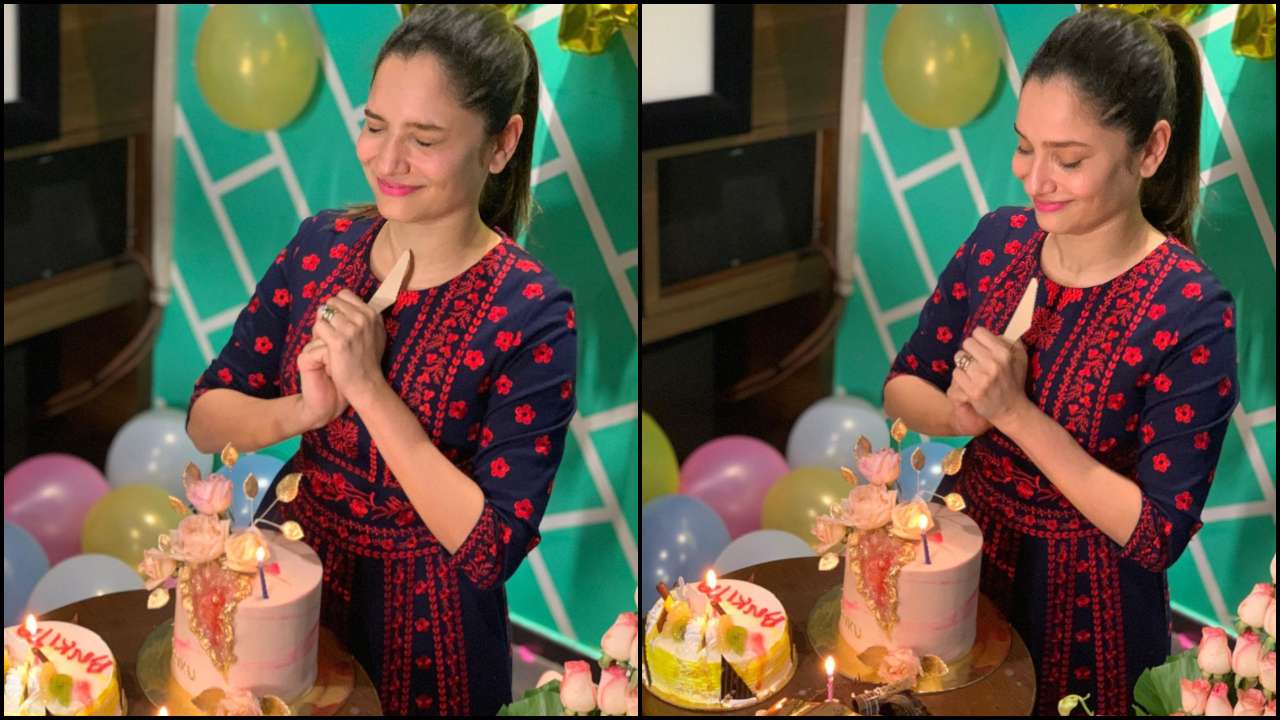 Ankita Lokhande rings in birthday with beau Vicky Jain and dear ones ...