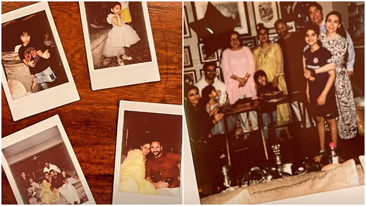 Inside Photos: Taimur Ali Khan cuts 'horseshoe' birthday cake; Karisma Kapoor, Soha-Kunal, Inaaya join celebrations Inside Photos: Taimur Ali Khan cuts 'horseshoe' birthday cake; Karisma Kapoor, Soha-Kunal, Inaaya join celebrations