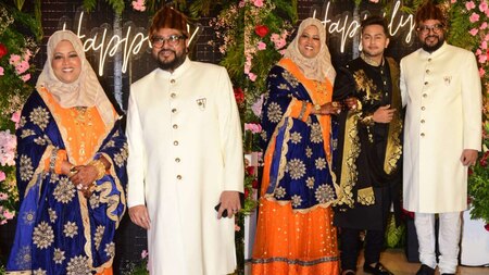 Zaid Darbar's family snapped at wedding reception