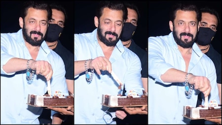 Salman Khan cuts his birthday cake