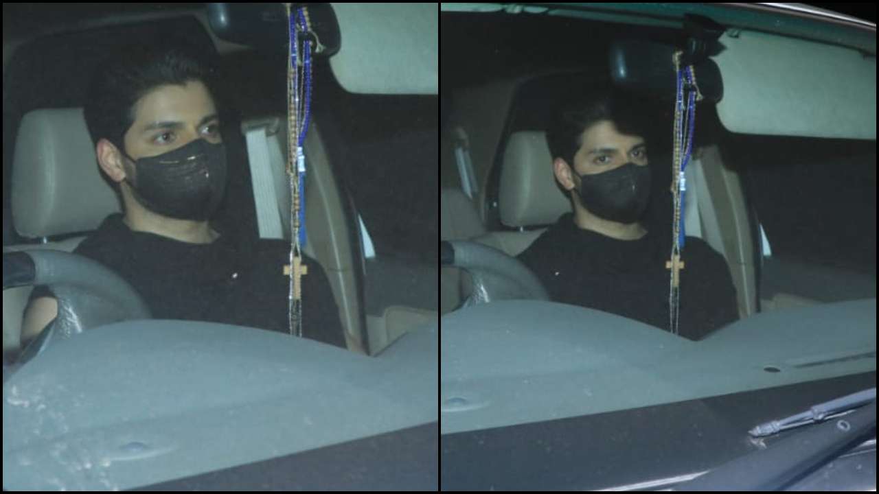 Sooraj Pancholi covers himself with a mask