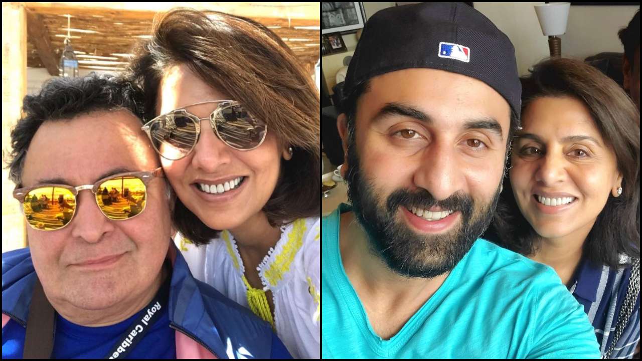 Neetu Kapoor, Ranbir Kapoor, Rishi Kapoor