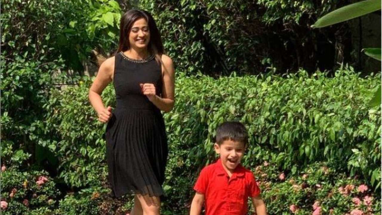 Shweta Tiwari ushers in New Year with son