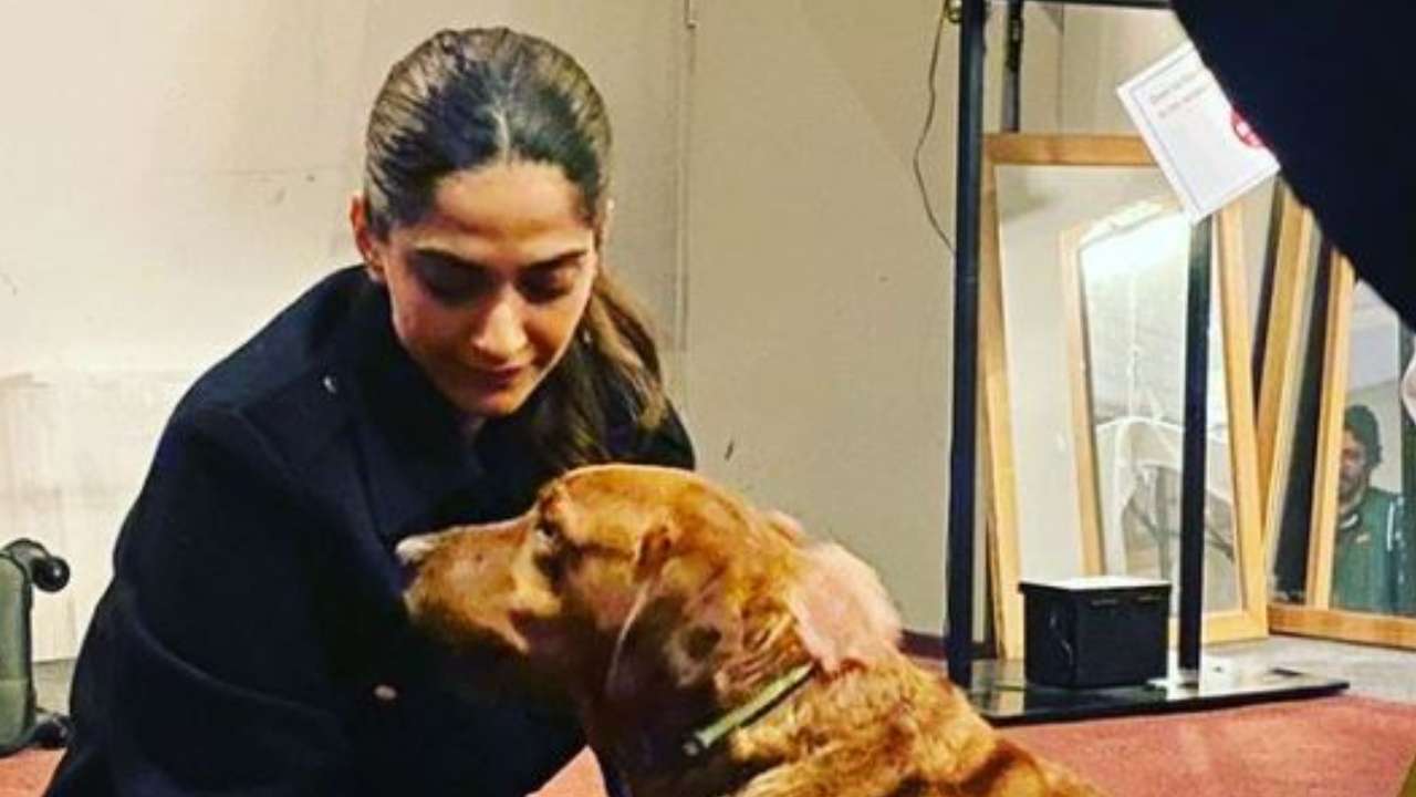 Sonam Kapoor introduces "beautiful dog" Elsa