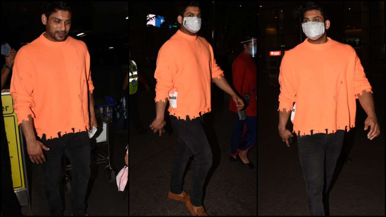 Sidharth Shukla sported a stylish winter look