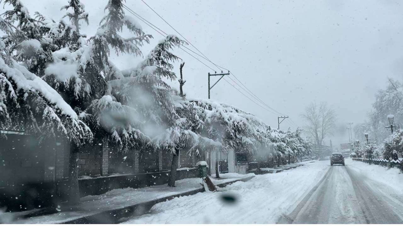 Snowfall in Kashmir