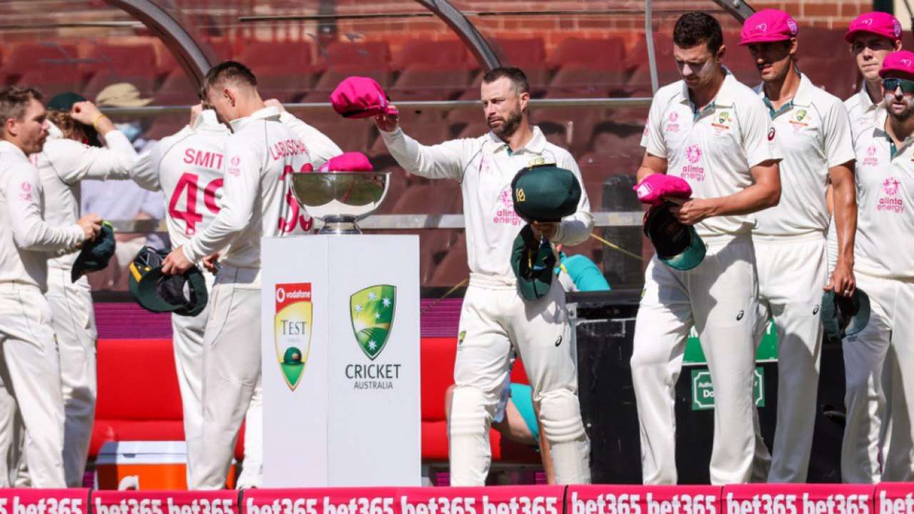 Australia team in pink