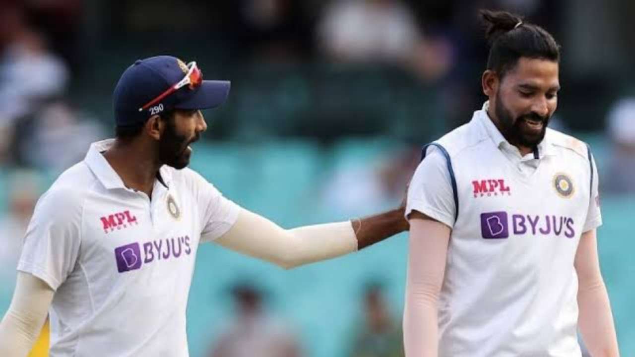 Jaspirt Bumrah and Mohammed Siraj