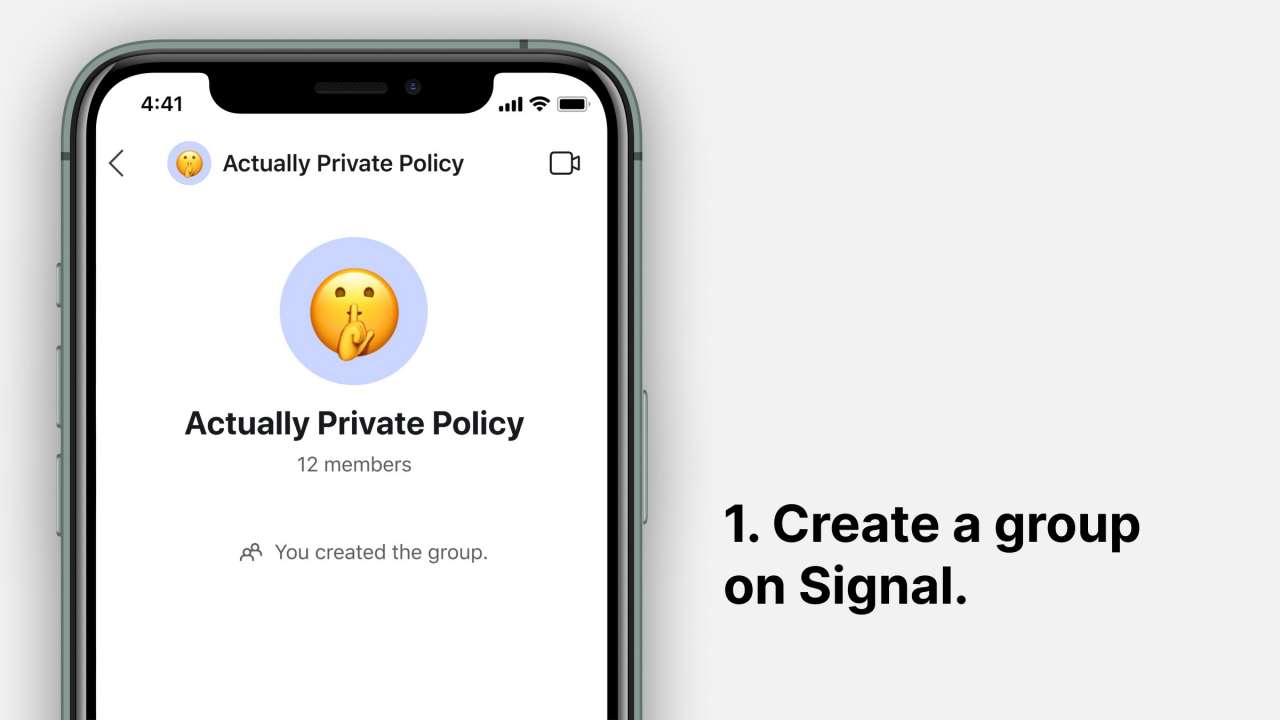 2. Create a signal group 2. Create a signal group
