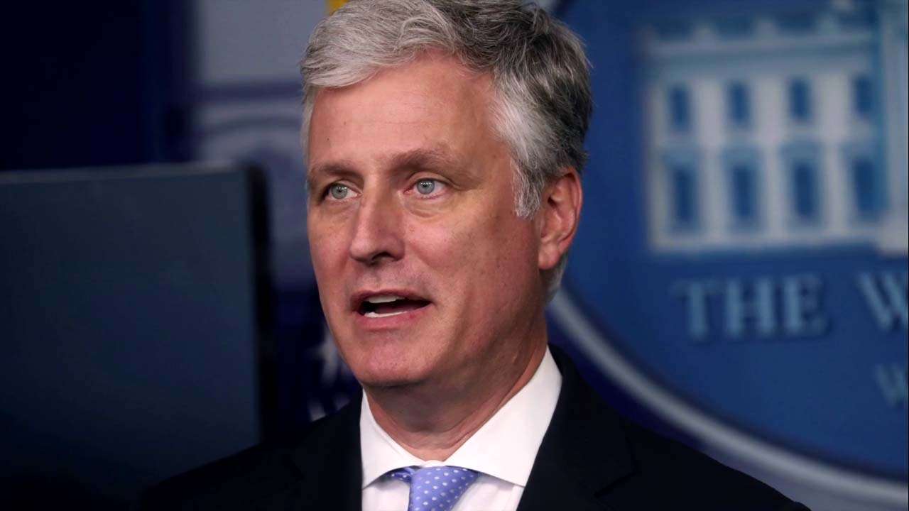 US National Security Advisor Robert O'Brien