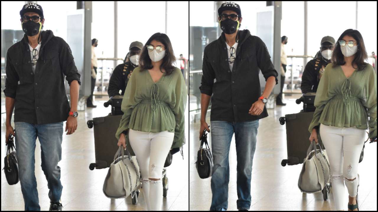 Rana Daggubati and Miheeka Bajaj touch down Mumbai