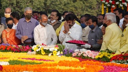 Nandamuri Balakrishna pays tribute to Nandamuri Taraka Rama Rao (NTR) on death anniversary