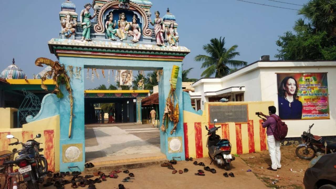 Banners erected in village