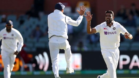 Ashwin's four-fer with the pink ball