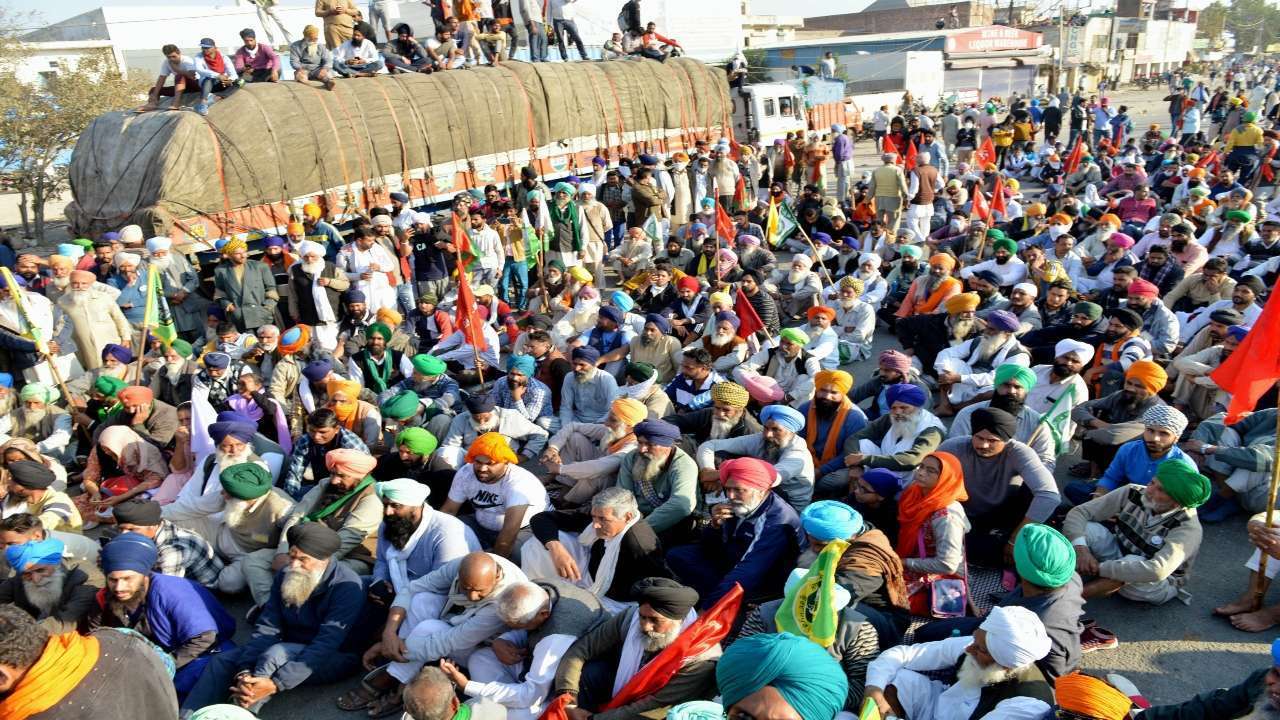 Farmers protest