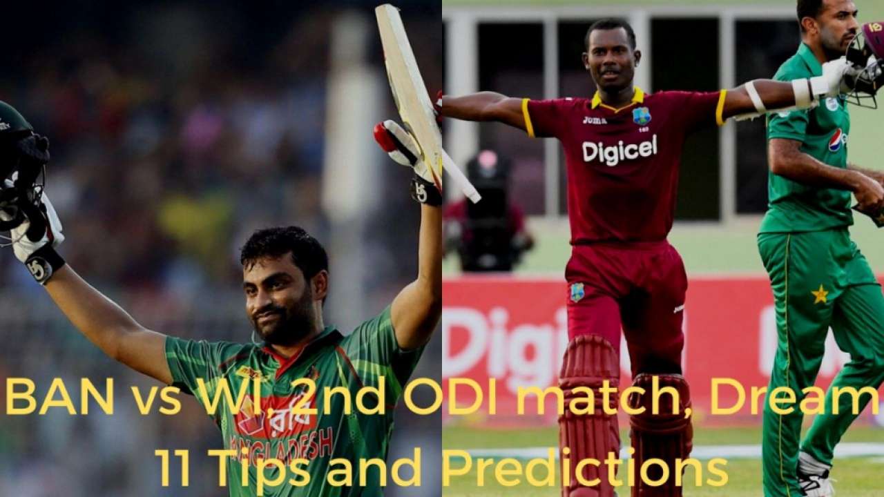 Bangladesh vs West Indies 2nd ODI Dream 11 Prediction: Best picks for