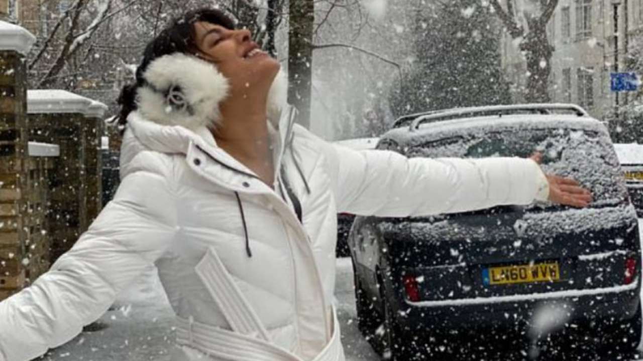 Priyanka Chopra Jonas enjoys snowy London