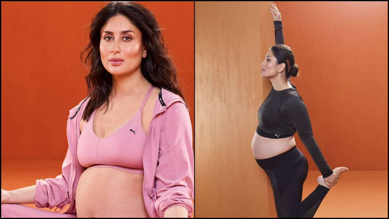 In Pics: Pregnant Kareena Kapoor Khan performs yoga effortlessly, flaunts  baby bump