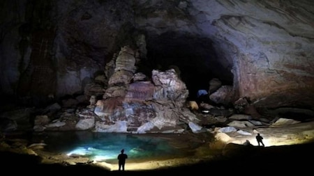 Son Doong cave is located in central Vietnam