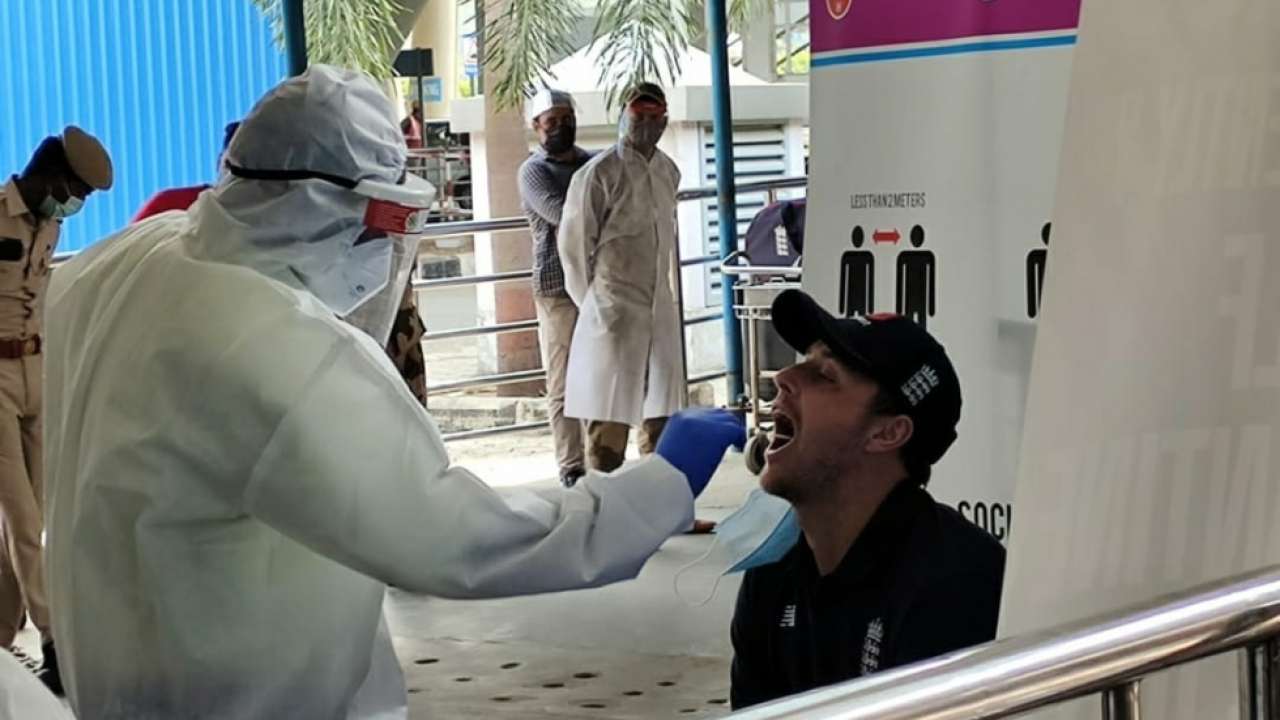 Joe Root's England cricket team arrive in Chennai