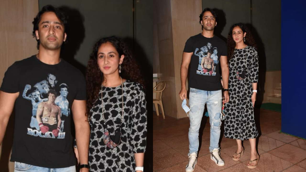 Newlyweds Shaheer Sheikh and Ruchikaa Kapoor attend Ekta Kapoor's party