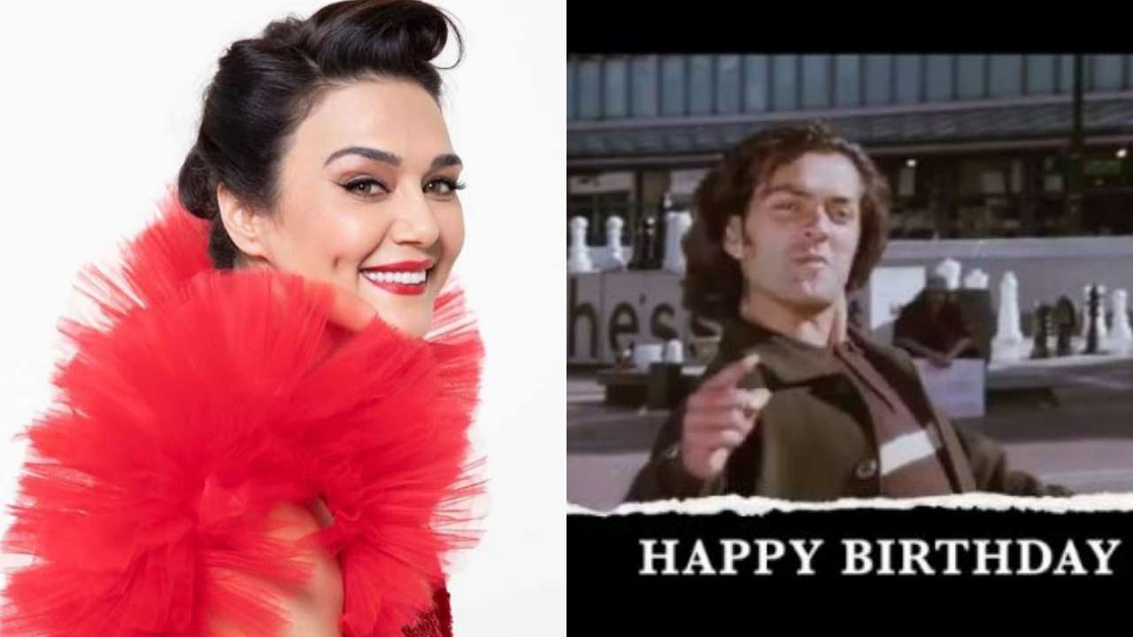 Preity Zinta's birthday wish for Bobby Deol