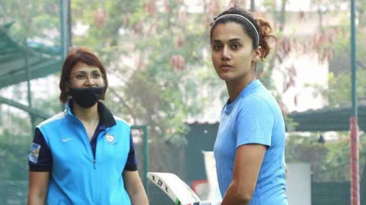 Taapsee Pannu starts training for Mithali Raj's biopic 'Shabaash Mithu' with Nooshin Al Khadeer