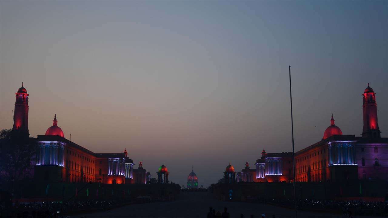 Beating Retreat ceremony at Vijay Chowk