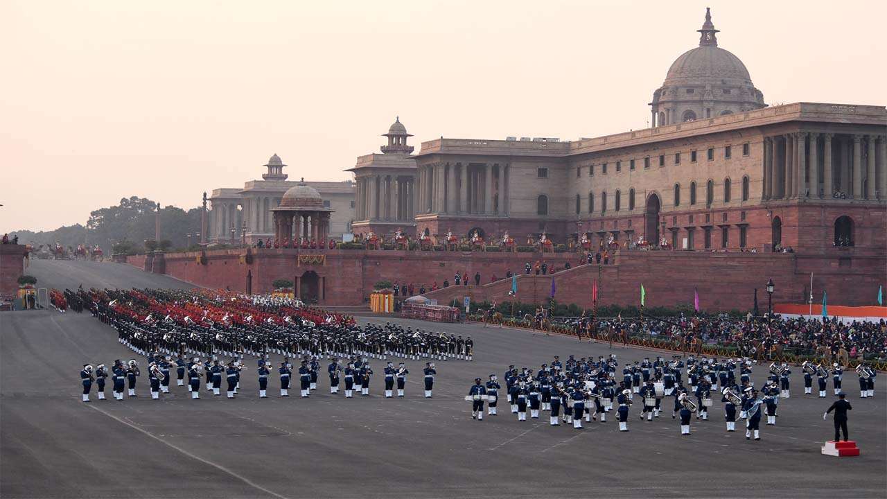 60 buglers, 17 trumpet players and 60 drummers took part