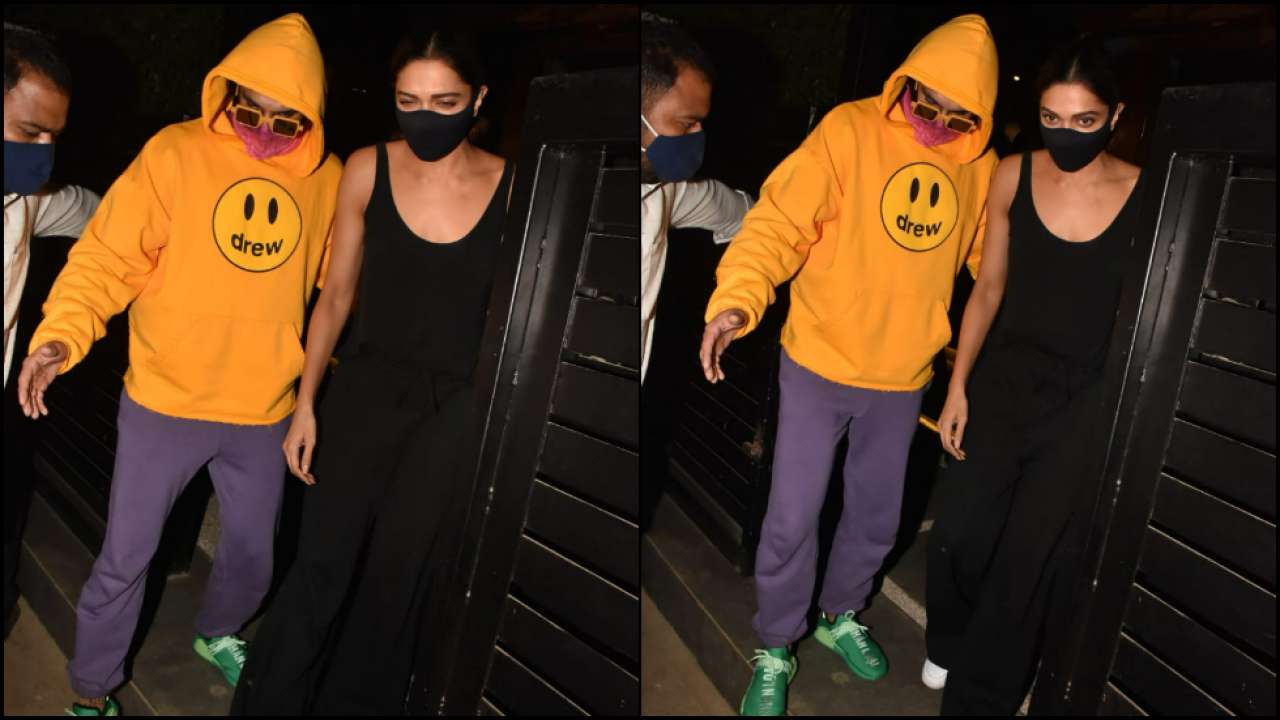 Deepika Padukone and Ranveer Singh get swarmed by paps