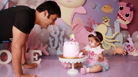 Kapil Sharma and Ginni Chatrath's daughter Anayra Sharma's first birthday