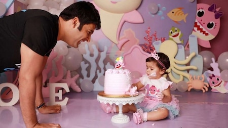 Kapil Sharma and Ginni Chatrath's daughter Anayra Sharma's first birthday