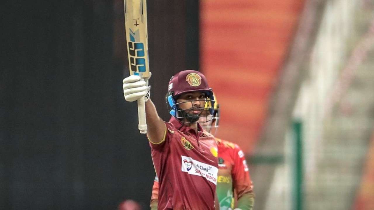 Abu Dhabi T10 League Nicholas Pooran Smashes 12 Sixes In Extraordinary Exhibition Of Power Hitting