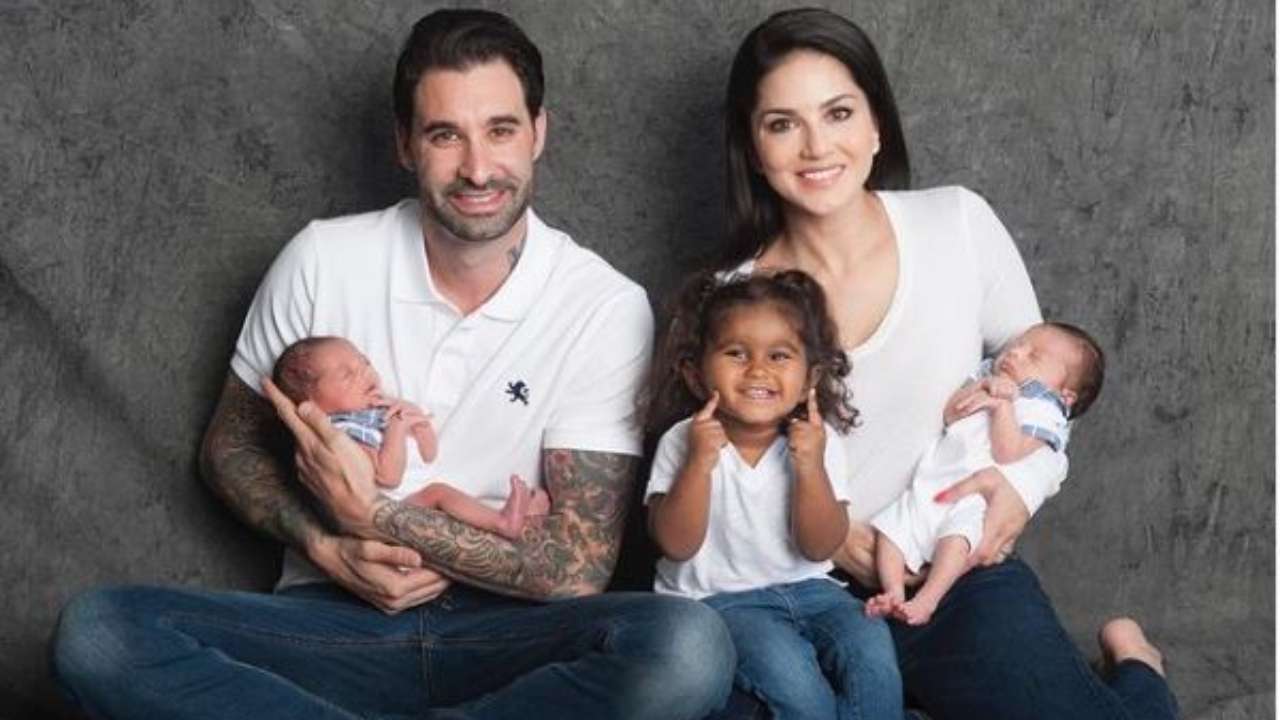 Sunny Leone-Daniel Weber's twins Asher Singh Weber and Noah Singh Weber