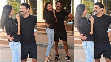 Eijaz Khan and Pavitra Punia get shy on getting clicked