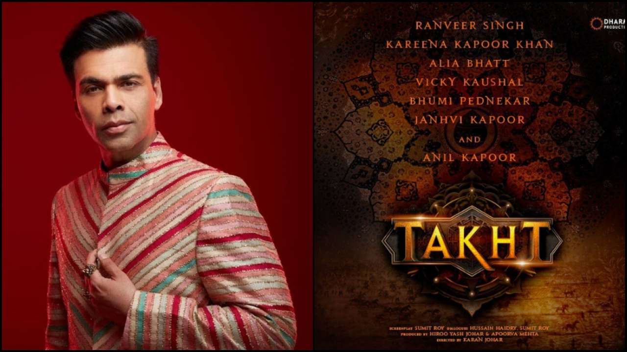 'takht' not shelved: karan johar gives an update on anil kapoor, kareena kapoor, ranveer singh, alia bhatt starrer