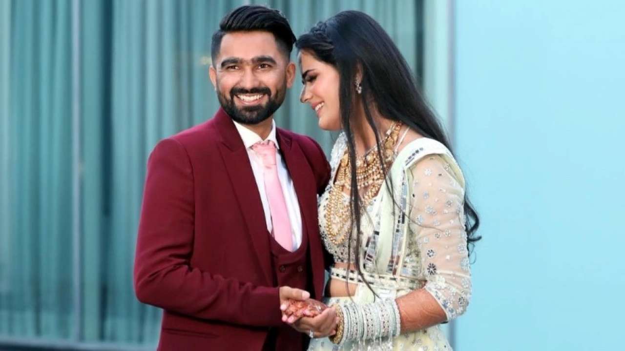 Rahul Tewatia and Ridhi Pannu ring cermony