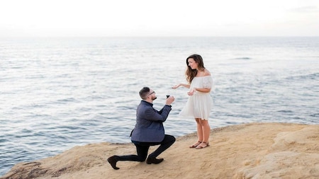 Pop the question during an adventure
