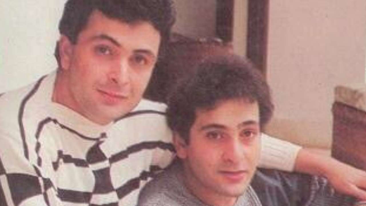 Rajiv Kapoor with Rishi Kapoor